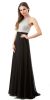 Main image of Jewel Bodice Chiffon Skirt Long Formal Prom Dress